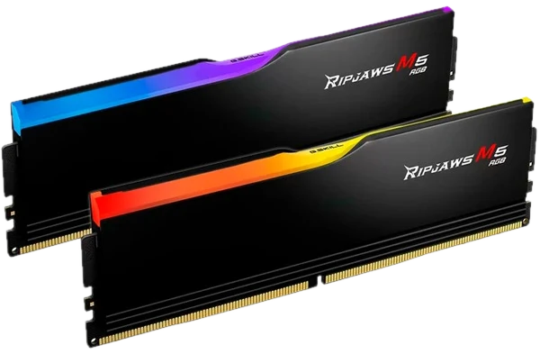 G.Skill DDR5 RipCUDIMMws M5 RGB 2 x 16 GB 4800 MHz CL 40 Zwart F5-5200J4040A16GX2-RM5RK geheugenmodule