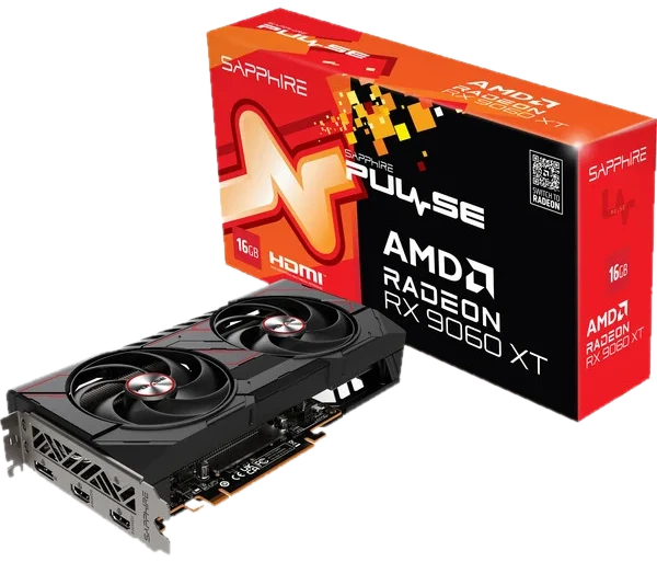 Sapphire Pulse Radeon RX 9060 XT Gaming OC Grafikkarte, 16384 MB GDDR6