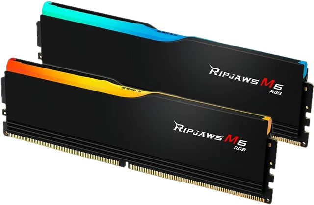 G.Skill DDR5 RipCUDIMMws M5 RGB 2 x 16 GB 4800 MHz CL 40 Zwart F5-5200J4040A16GX2-RM5RK geheugenmodule