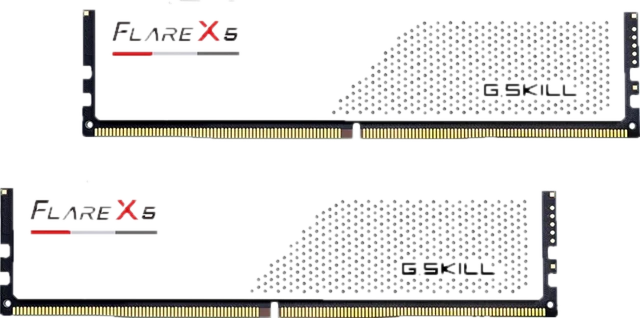 G.Skill DDR5 Flare x5 2 x 32 GB 6000 MHz CL 36 Wit F5-6000J3636F32GX2-FX5W geheugenmodule