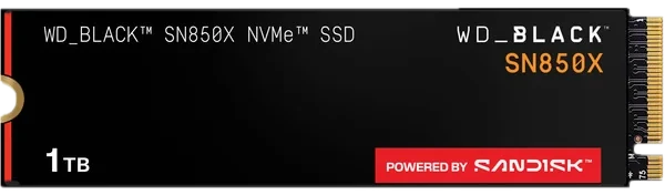 Western Digital Black SN850X NVMe M.2 SSD, PCIe 4.0 M.2 Type 2280 - 1 TB