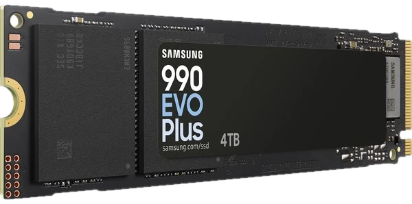 Samsung 990 Evo Plus NVMe 2.0 SSD, PCIe 4.0 x4 / 5.0 x2, Typ 2280 - 4 TB