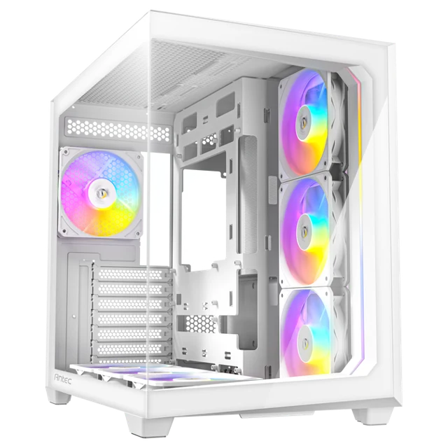 Antec C5 PC-Gehäuse, Midi-Tower, ATX, RGB, Tempered Glass - weiß
