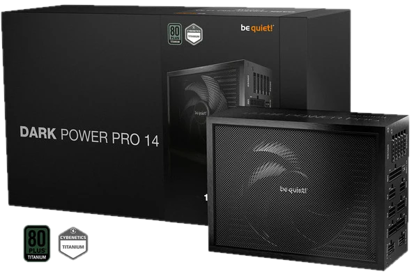 be quiet! Dark Power Pro 14 IO Netzteile - 1300 Watt - 135 mm - ATX 3.1 - 80 Plus Titanium (bis zu 90% effektiv)
