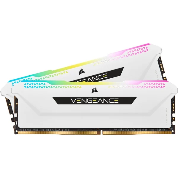 Corsair DDR4 Vengeance RGB Pro SL 2x8GB 3200 White CMH16GX4M2E3200C16W Geheugenmodule