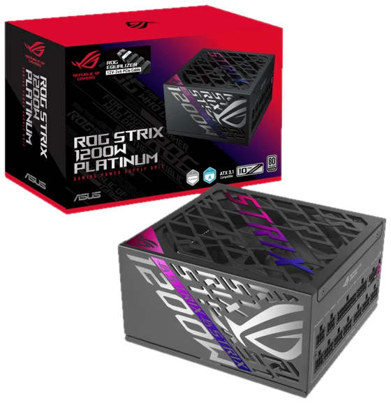 ASUS ROG STRIX Platinum (ROG Equalizer) / silber - Netzteile - 1200 Watt - ATX 3.1 - 80 Plus Platinium