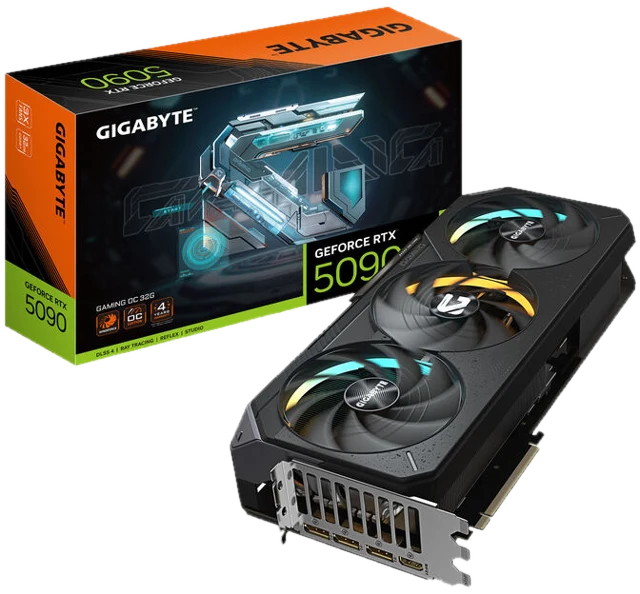 GIGABYTE GeForce RTX 5090 Gaming OC 32G, 32768 MB GDDR7