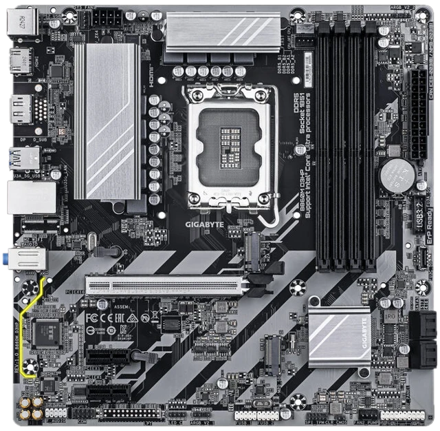 GIGABYTE B860M D3HP Mainboard, Sockel 1851, Intel B860, mATX, DDR5