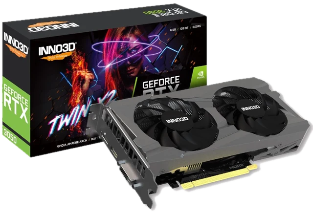 Inno3D GeForce RTX 3050 Twin X2 V2 - 6GB GDDR6 RAM