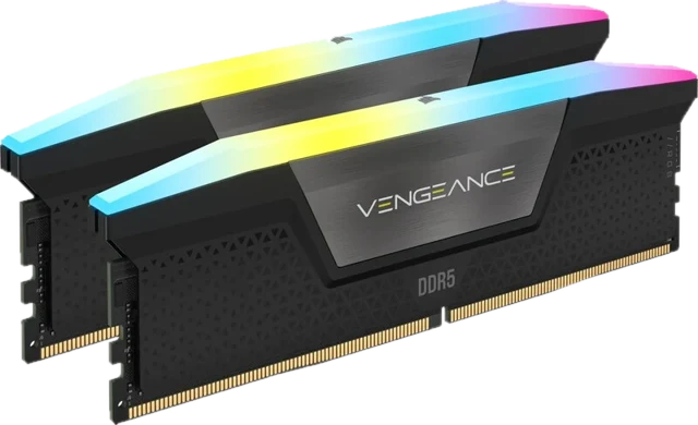 Corsair DDR5 Vengeance RGB 2 x 32 GB 6000 MHz CL 40 Zwart CMH64GX5M2D6000C40 geheugenmodule