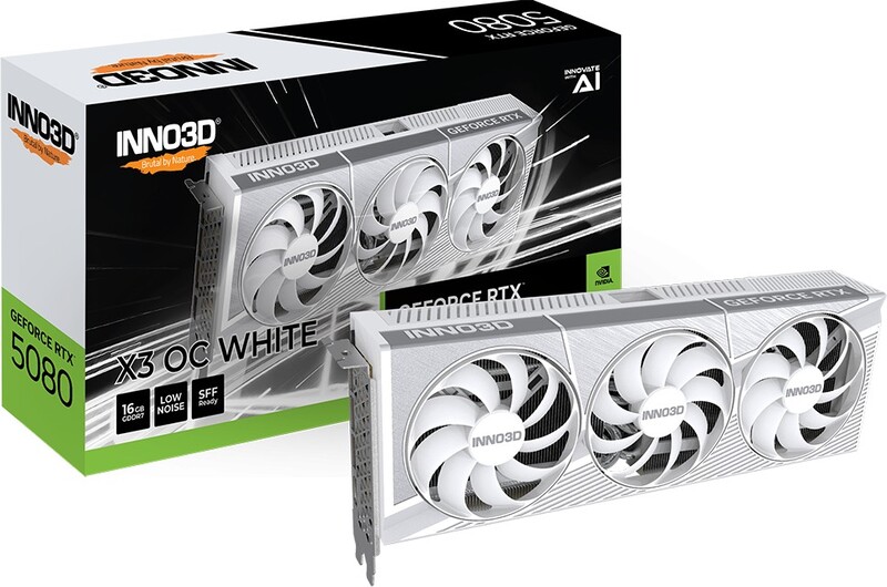 INNO3D GeForce RTX 5080 X3 OC White, 16384 MB GDDR7