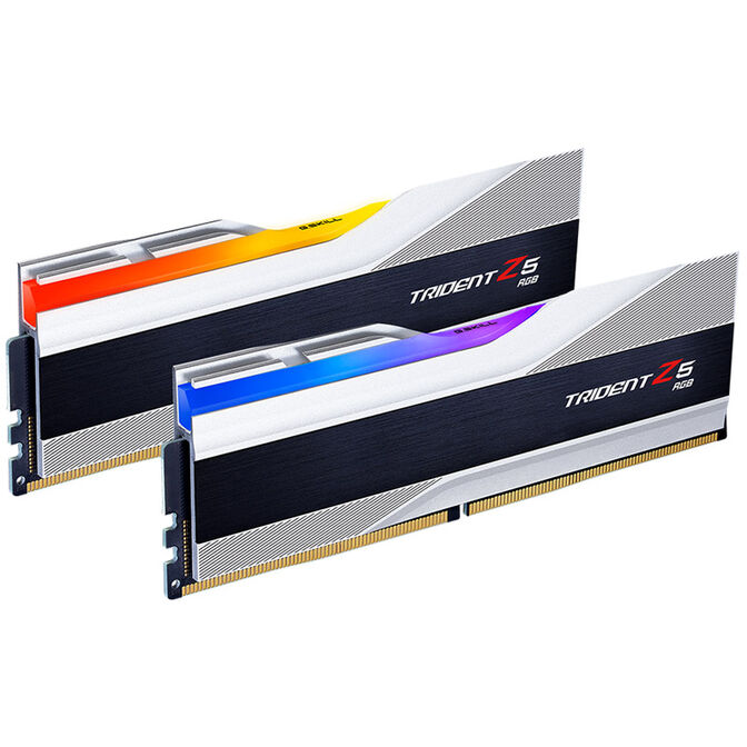 G.Skill Trident Z5 RGB DDR5-6000 RAM, CL30, XMP - 64 GB Dual-Kit, silber