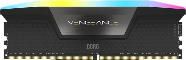 Corsair Vengeance RGB DDR5 8 Go (1 x 8 Go) 5200 MHz CL40 - Noir