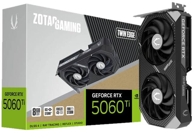 ZOTAC GAMING GeForce RTX 5060 Ti Twin Edge, 8192 MB GDDR7