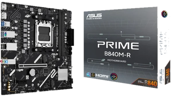 ASUS PRIME B840M-R Mainboard - AMD B840 - AMD AM5 - DDR5 RAM - Micro-ATX