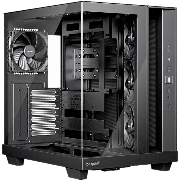 be quiet! Light Base 500 PC-Gehäuse, Midi-Tower, ATX, Tempered Glass - schwarz