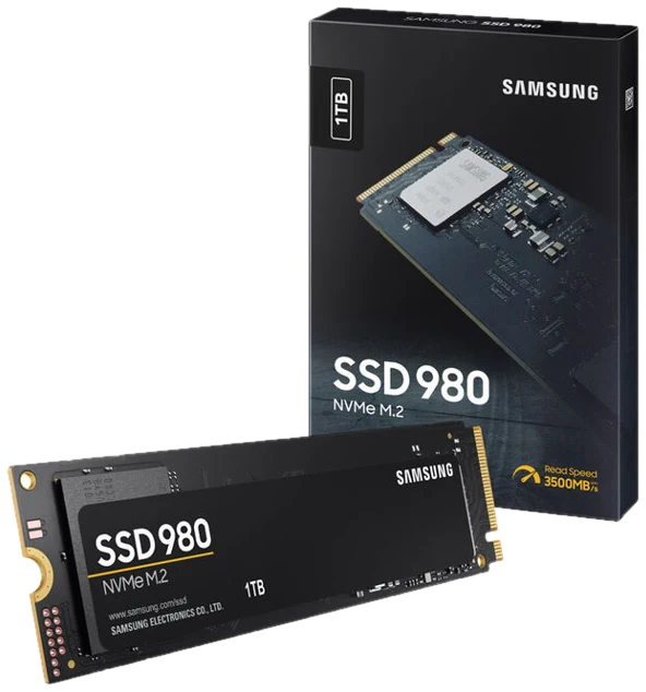 Samsung 980 NVMe SSD, PCIe 3.0 M.2 Typ 2280 - 1 TB