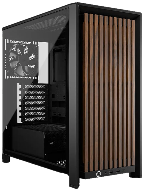 Corsair FRAME 4000D RS Wood PC-Gehäuse, Midi-Tower, E-ATX - Holz, schwarz
