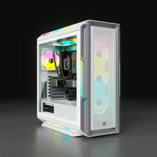 Corsair iCUE 5000T Midi-Tower, RGB, Tempered Glass - weiÃŸ