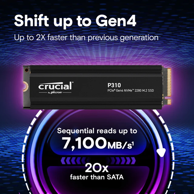 Crucial P310 4TB Heatsink M.2 SSD