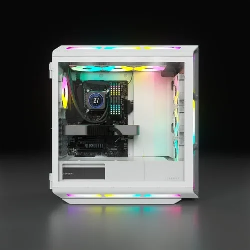 Corsair iCUE 5000T Midi-Tower, RGB, Tempered Glass - weiÃŸ
