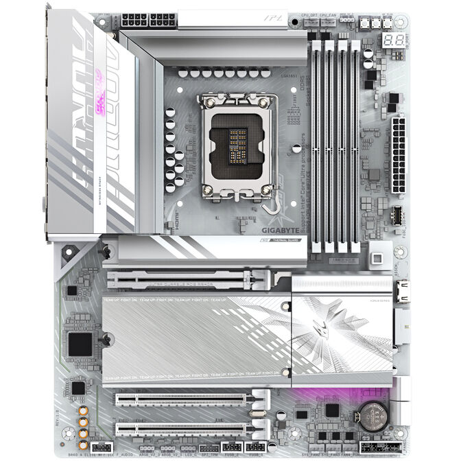 Gigabyte B860 Aorus Elite WiFi7 ICE Mainboard, Sockel LGA 1851, Intel B860, ATX, DDR5