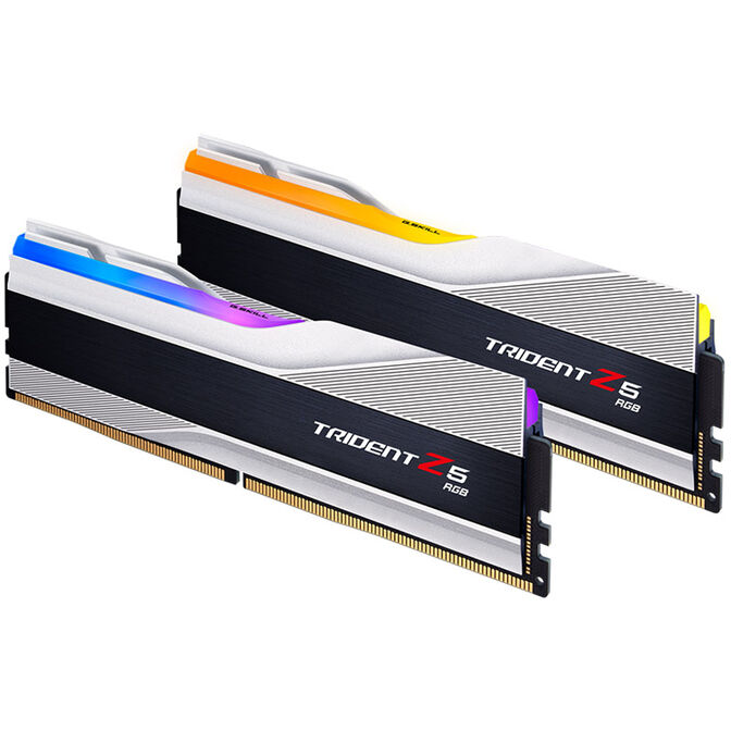 G.Skill Trident Z5 RGB DDR5-6000 RAM, CL30, XMP - 64 GB Dual-Kit, silber