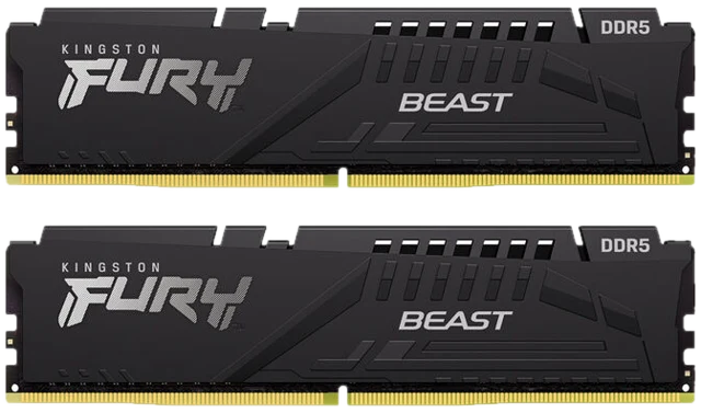 Kingston Fury Beast DDR5-5600 RAM, CL40, XMP - 32 GB Dual-Kit, schwarz