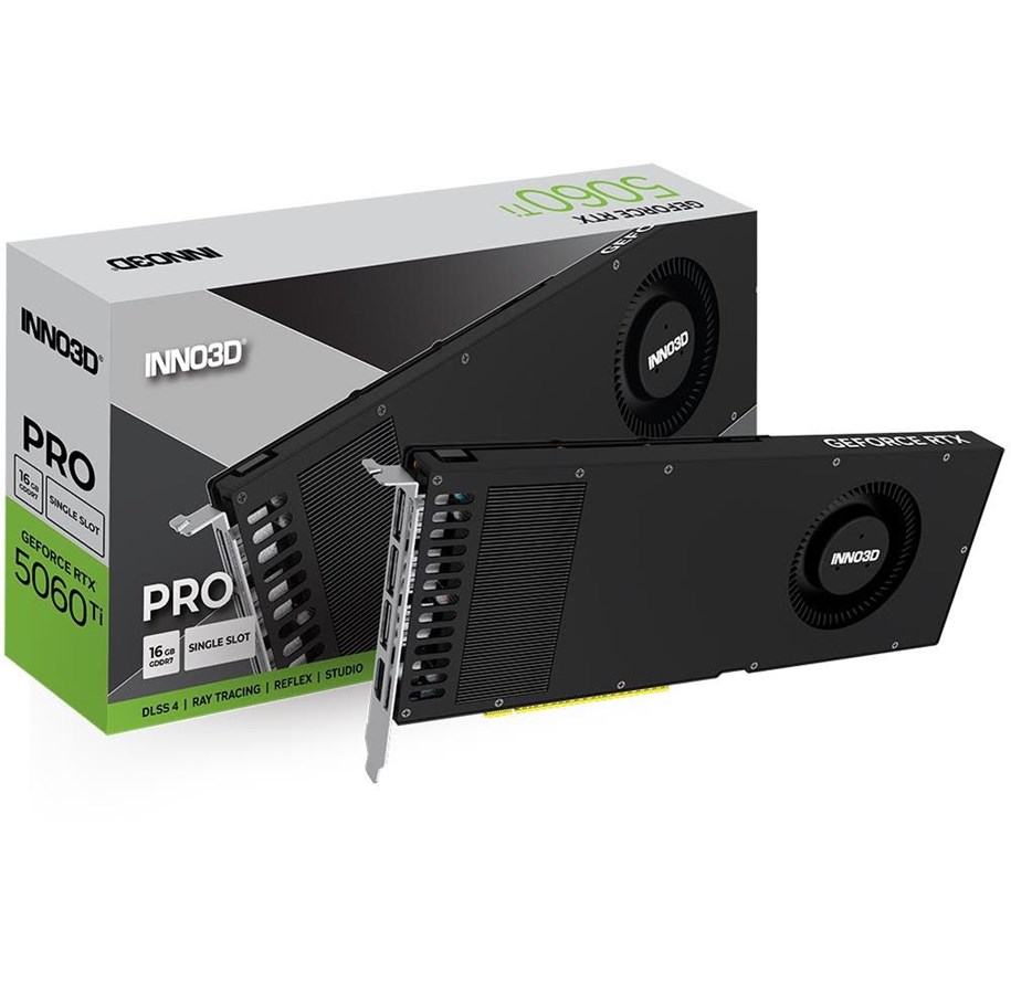 Inno3D GeForce RTX 5060 Ti PRO Single Slot - 16GB GDDR7 RAM