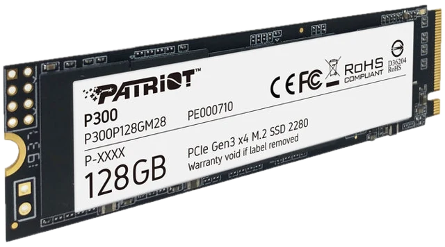 Patriot P300 NVMe SSD, PCIe 3.0 M.2 Typ 2280 - 128 GB