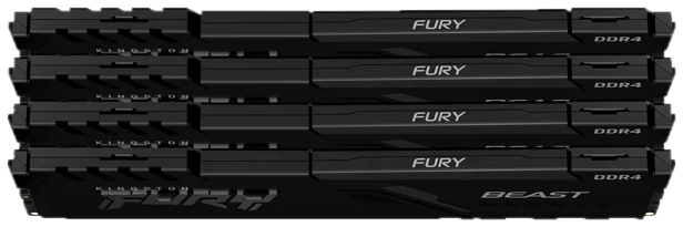 Kingston FURY Beast 128 Go (4 x 32 Go) DDR4 3200 MHz CL16