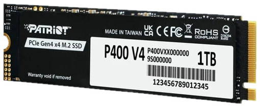 Patriot P400 V4 SSD, PCIe 4.0 M.2 2280 - 1 TB