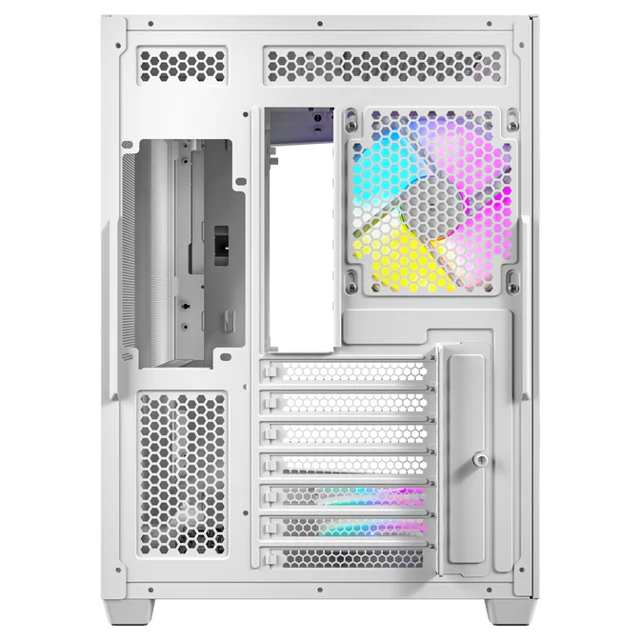 Antec C5 PC-Gehäuse, Midi-Tower, ATX, RGB, Tempered Glass - weiß