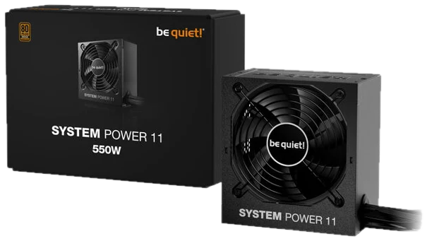 be quiet! System Power 11 80 PLUS Bronze Netzteil, ATX 3.1, PCIe 5.1 - 550 Watt, schwarz