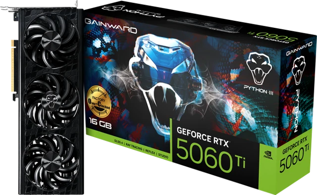 Gainward GeForce RTX 5060 Ti Python III OC, 16384 MB GDDR7