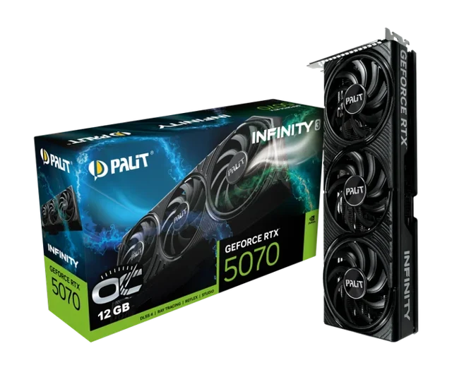 Palit GeForce RTX 5070 Infinity 3 OC, 12288 MB GDDR7
